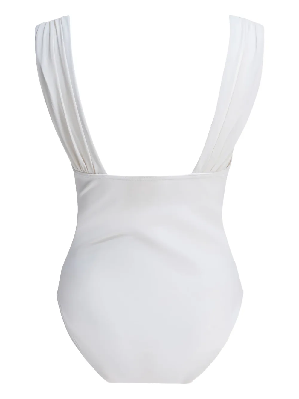  Zimmermann Draped Swimsuit - White 