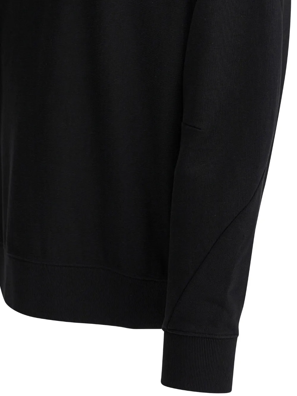 Givenchy Crew Neck Long Sleeve Ribbed Sweatshirt In Black