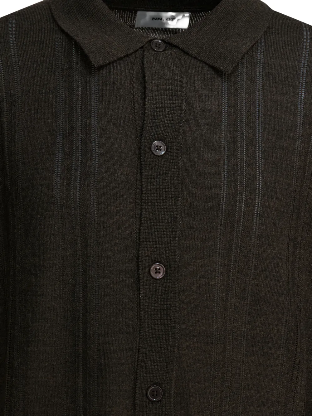  Nn07 Thor Knitted Shirt - Brown 