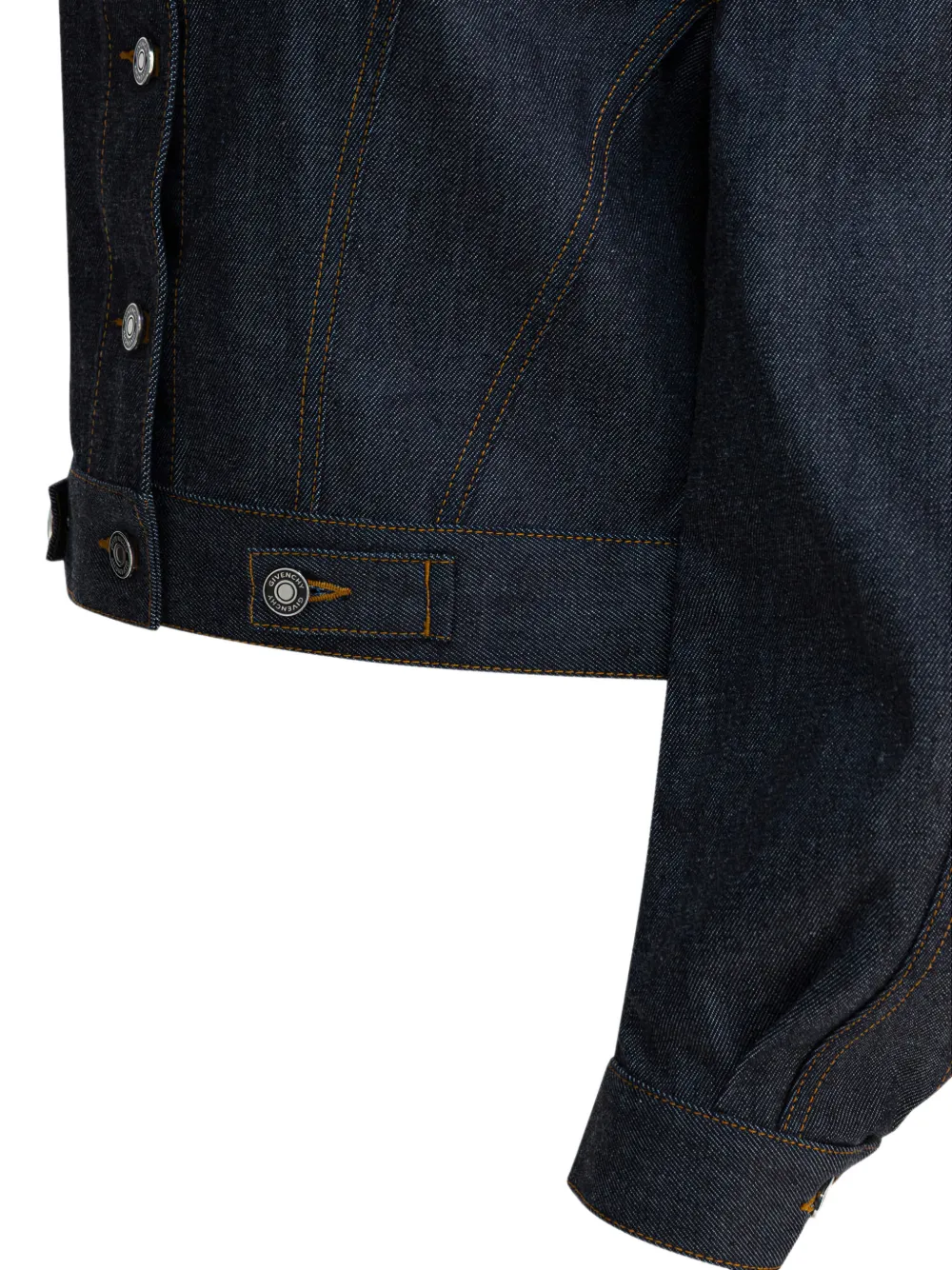 Givenchy Cocoon denim jack met open rug Blauw