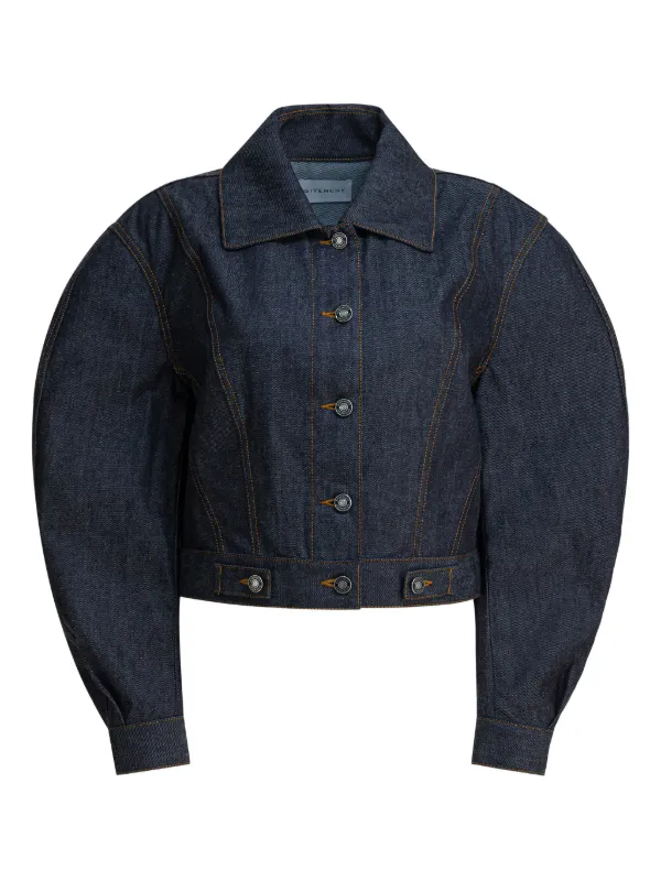 Givenchy Back-to-front Cocoon Jacket in Raw Denim in Blue