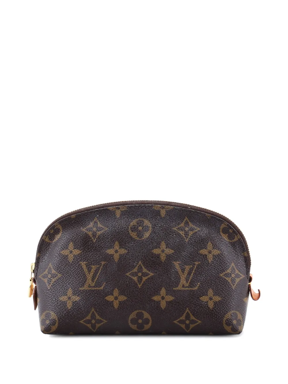 Pre-owned Louis Vuitton Cosmetic Monogram Canvas Pouch In Brown