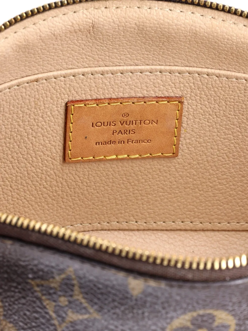 LOUIS VUITTON Pre-owned Cosmetic Monogram Canvas Pouch In Brown