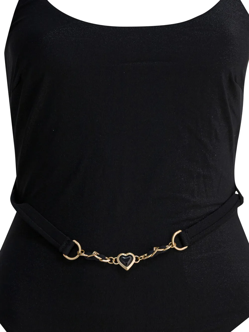  Zimmermann Rhiannon Velvet Scoop Swimsuit - Black 