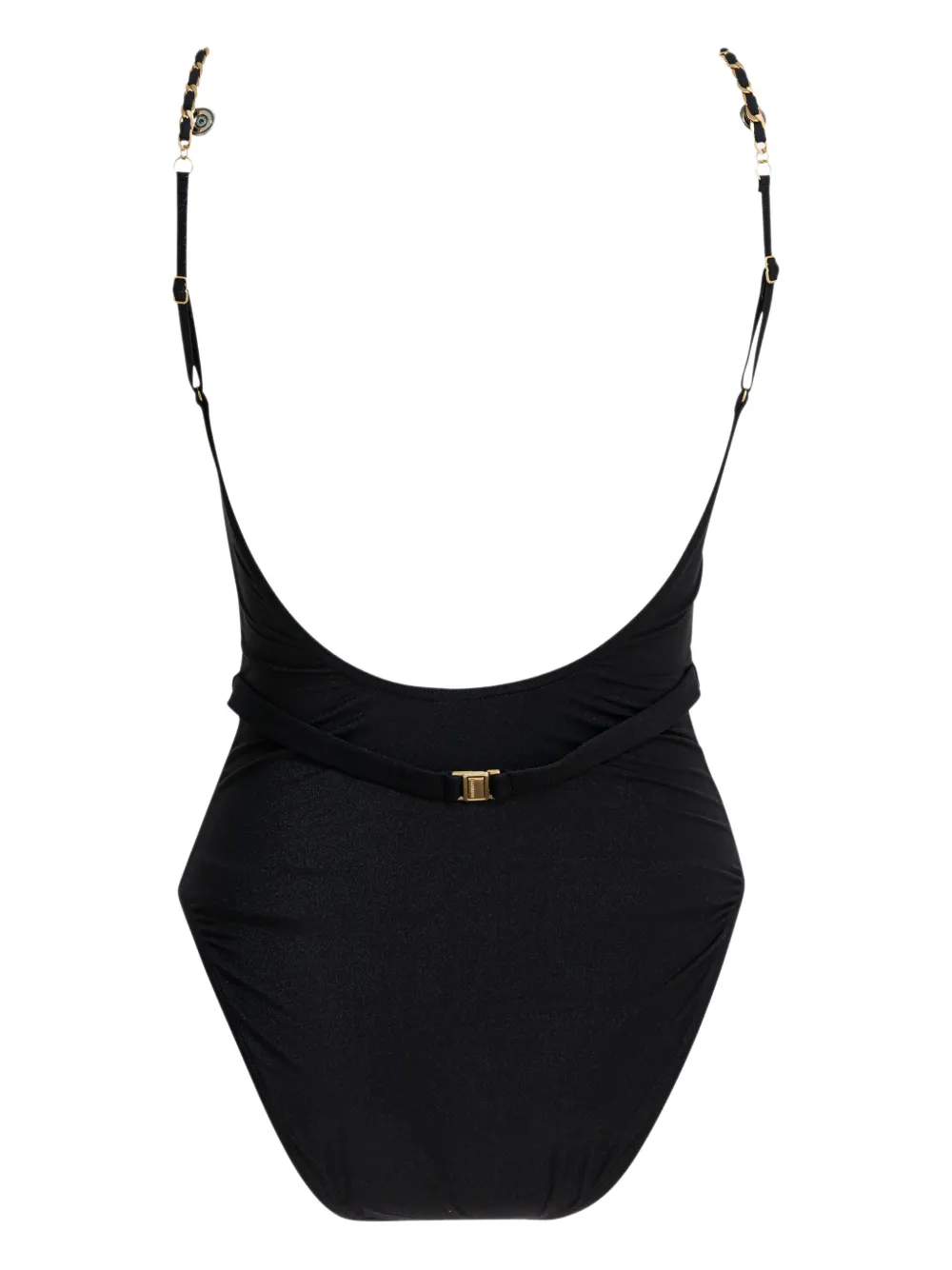  Zimmermann Rhiannon Velvet Scoop Swimsuit - Black 