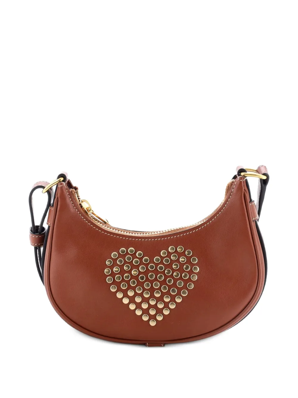 Celine Pre-Owned Ava Bag Studded Leather Mini shoulder bag - Marrone