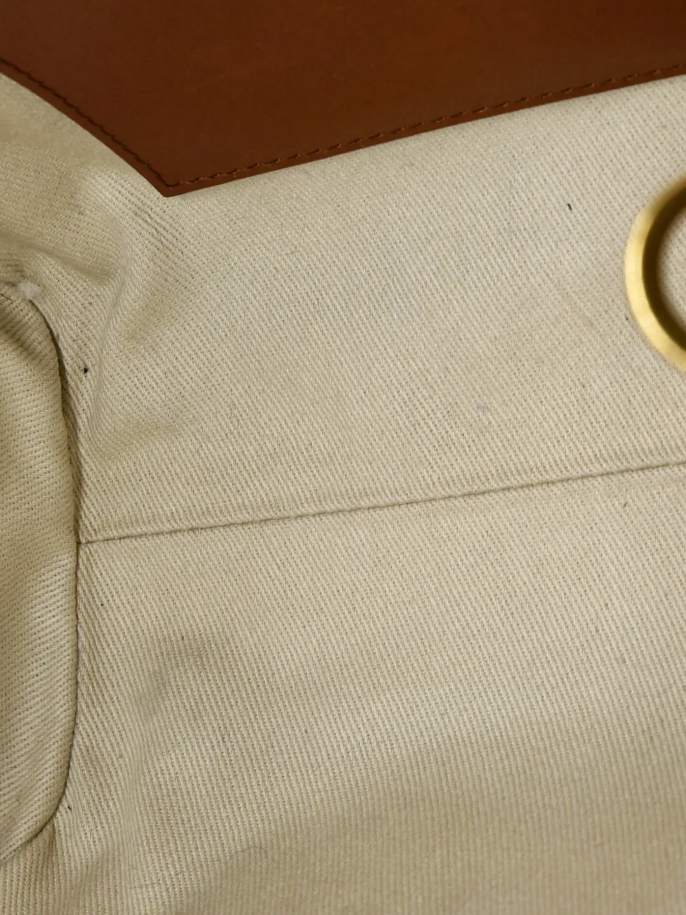 VALENTINO GARAVANI Pre-owned Vlogo Shopper Canvas And Leather Small Tote Bag In Brown