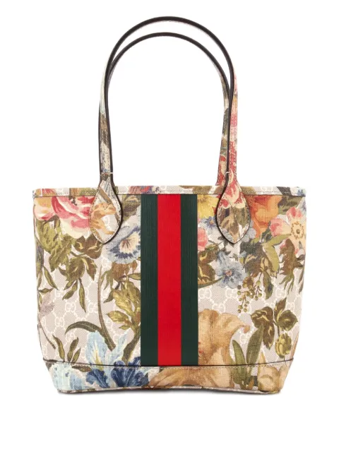 Gucci Pre-Owned Ophidia Water Flora GG Coated Canvas Medium tote bag