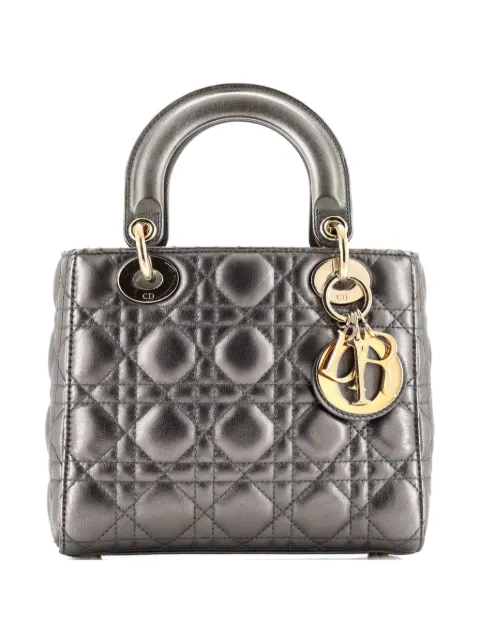 Christian Dior Pre-Owned My Lady Dior Bag Cannage Quilt Lambskin satchel