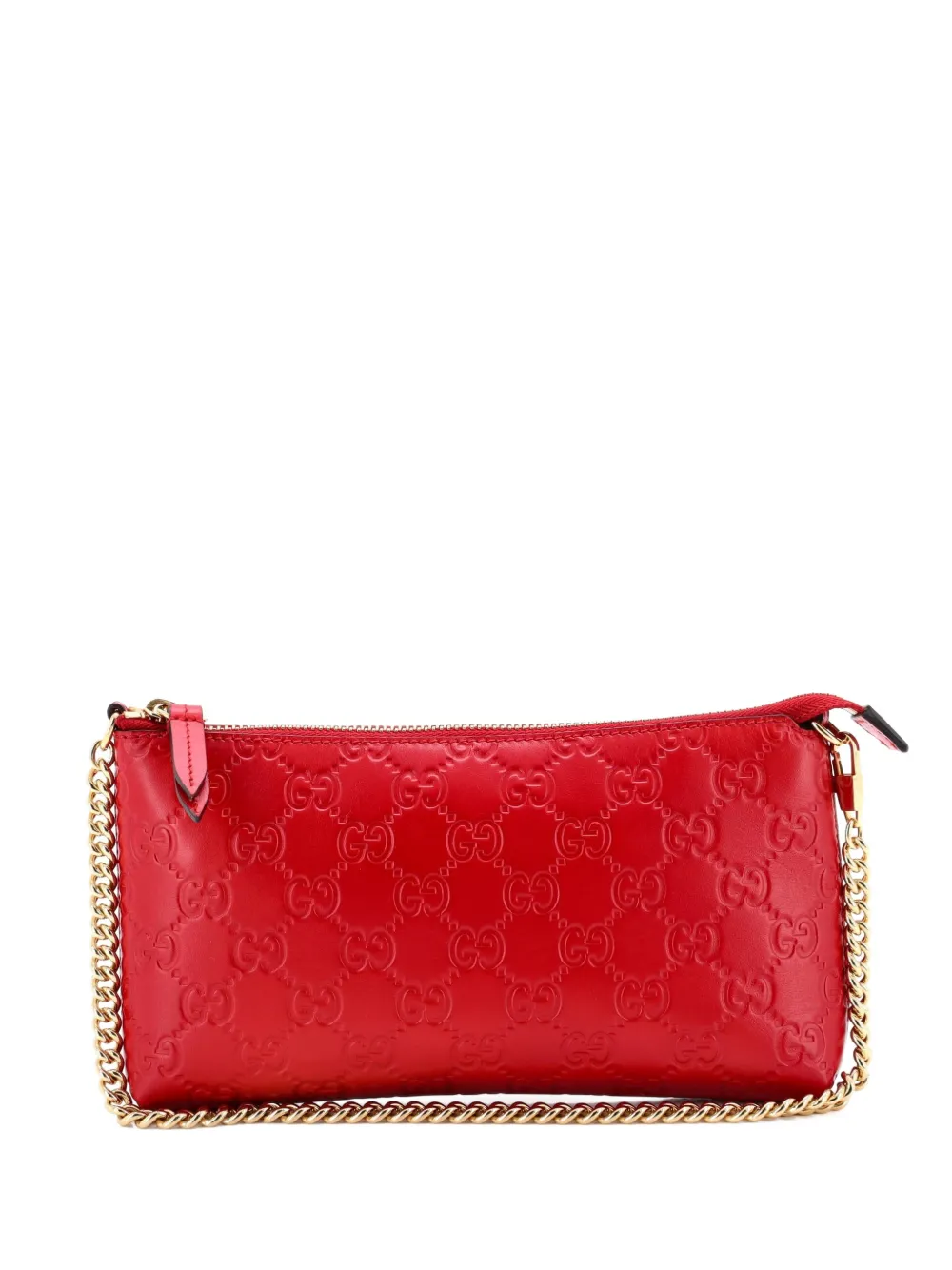 Gucci Pre-Owned Chain Wristlet Wallet Guccissima Leather clutch bag - Rot