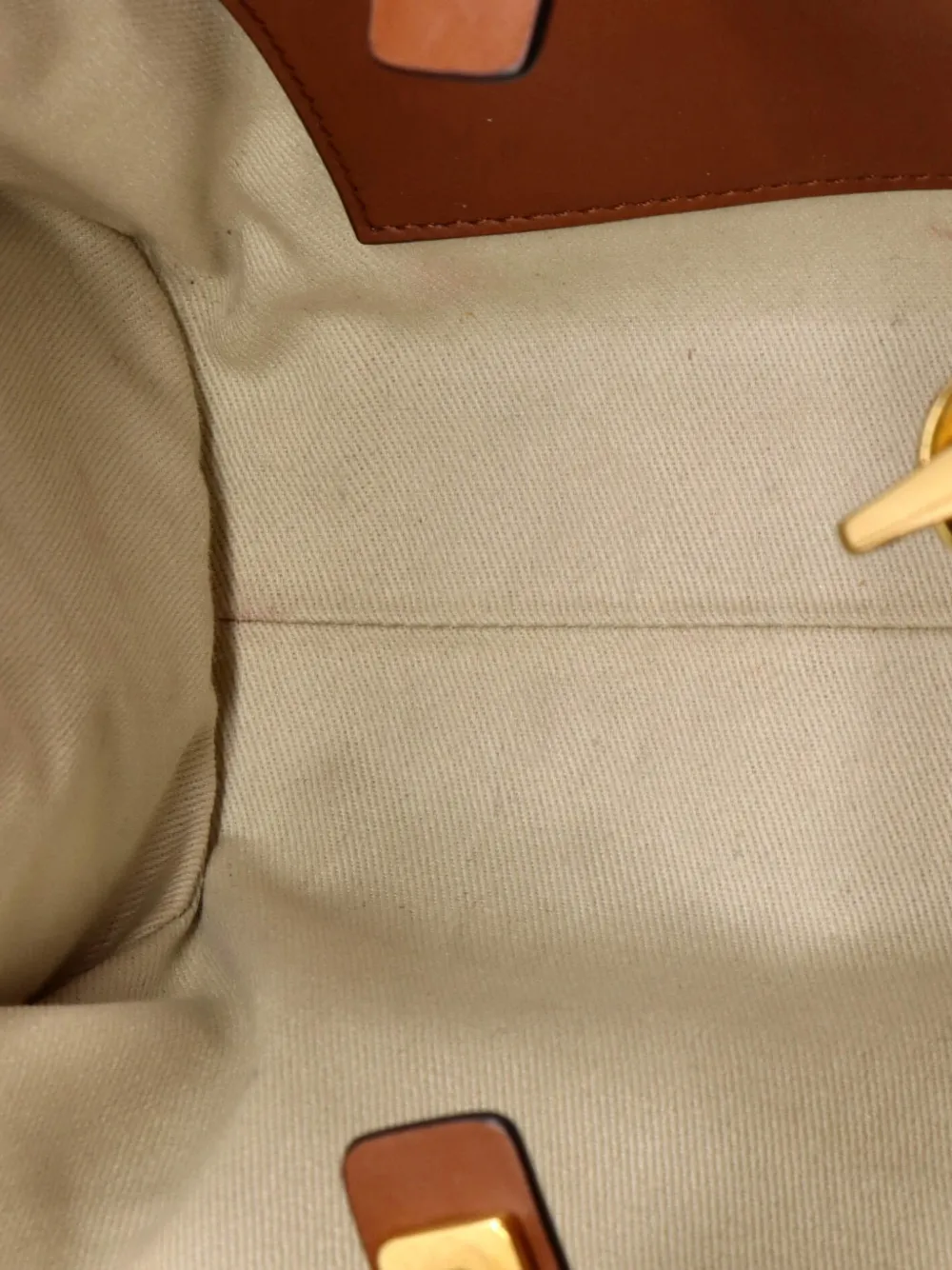 VALENTINO GARAVANI Pre-owned Vlogo Shopper Canvas And Leather Small Tote Bag In Brown