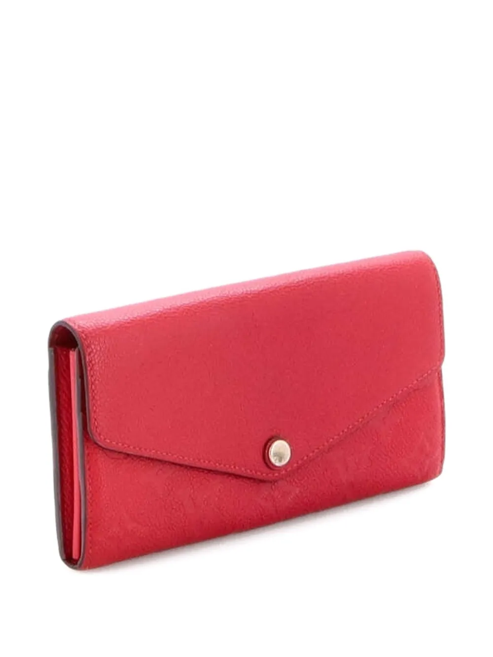 LOUIS VUITTON Pre-owned Sarah Tuileries Wallet Monogram Canvas And Leather Small Wallets In Red