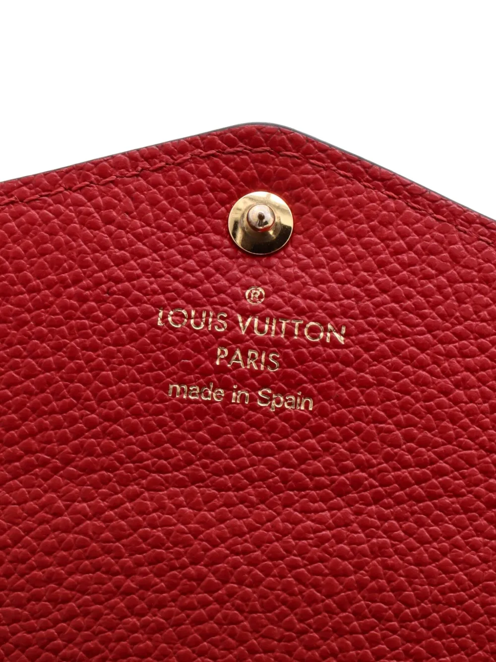 LOUIS VUITTON Pre-owned Sarah Tuileries Wallet Monogram Canvas And Leather Small Wallets In Red