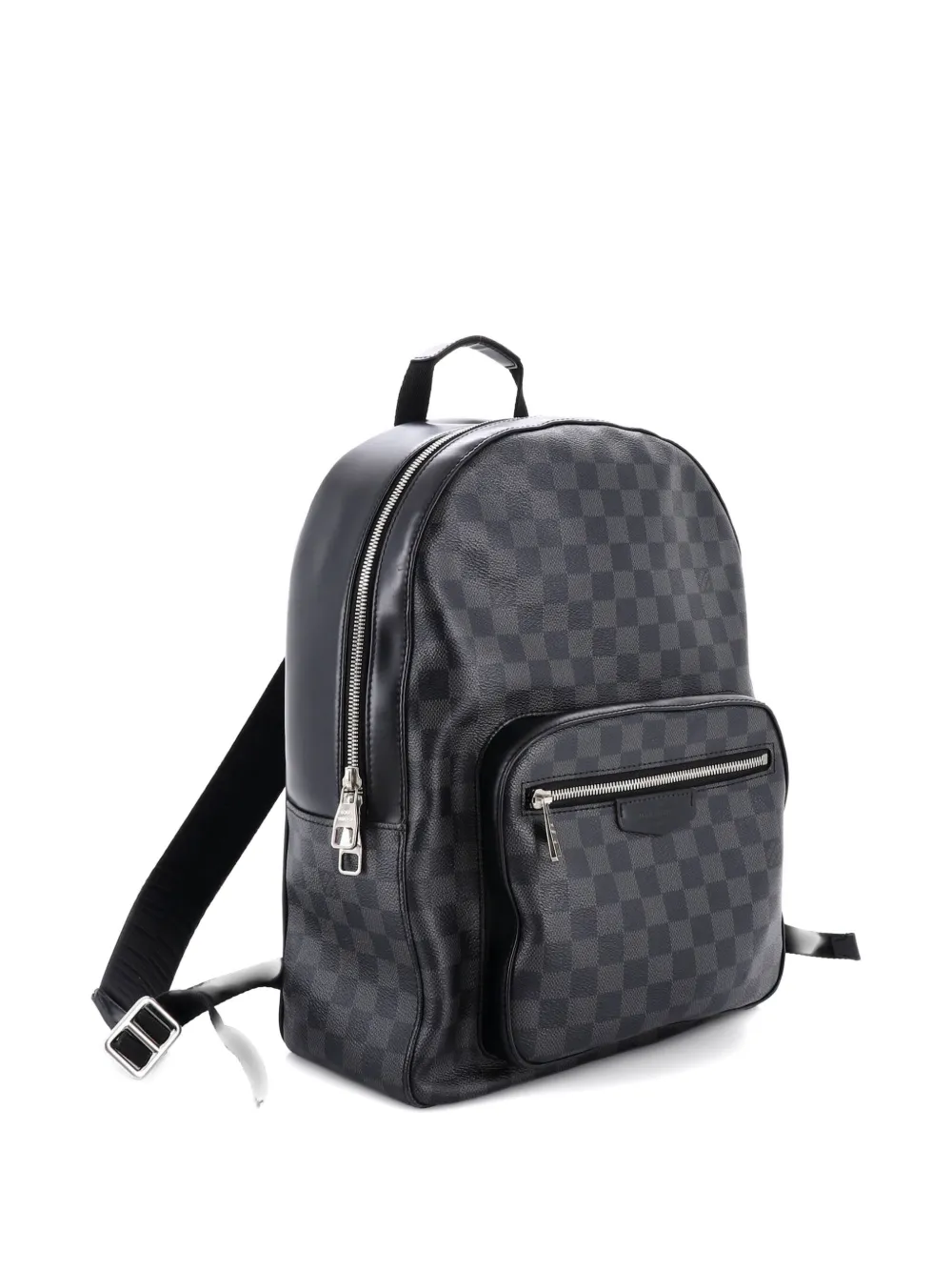 Pre-owned Louis Vuitton Josh Damier Graphite Backpack In Black