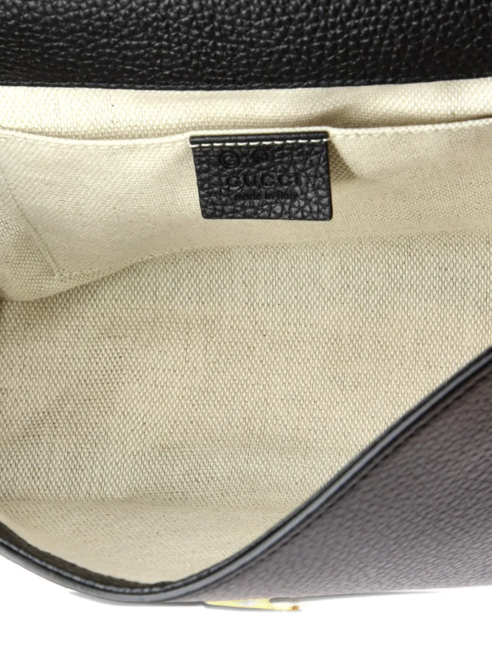 GUCCI Pre-owned Gg Marmont Top Handle Bag Leather Mini Satchel In Black