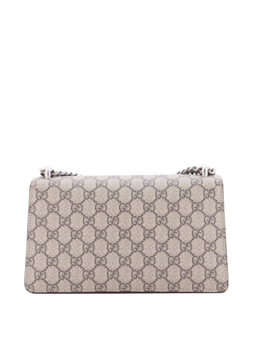  Gucci Pre-owned Dionysus Bag Gg Coated Canvas With Crystal Embellished Metal Small Shoulder Bag - Marrón 