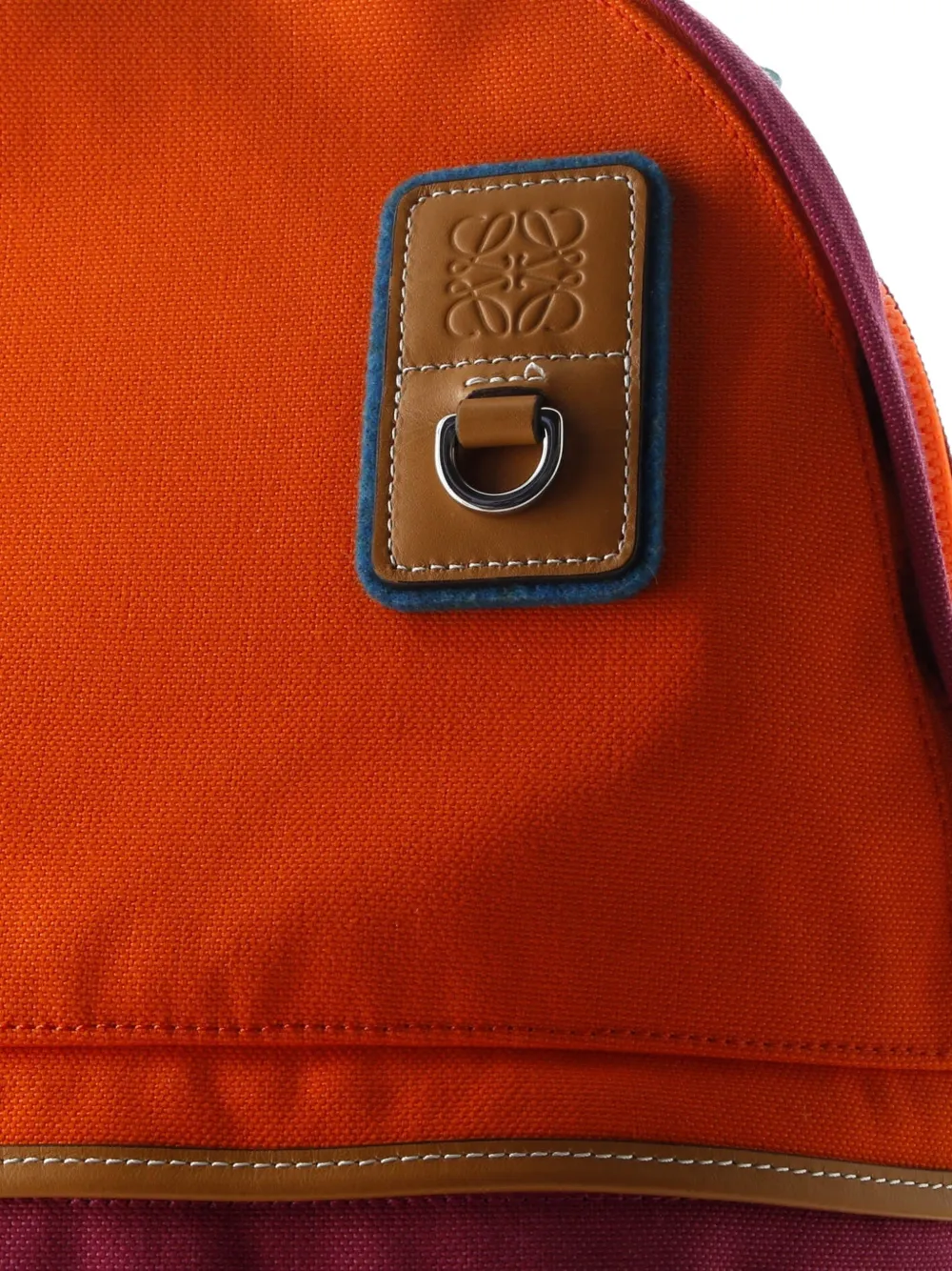 Pre-owned Loewe Eye//nature Tech Canvas With Leather Backpack In Multi