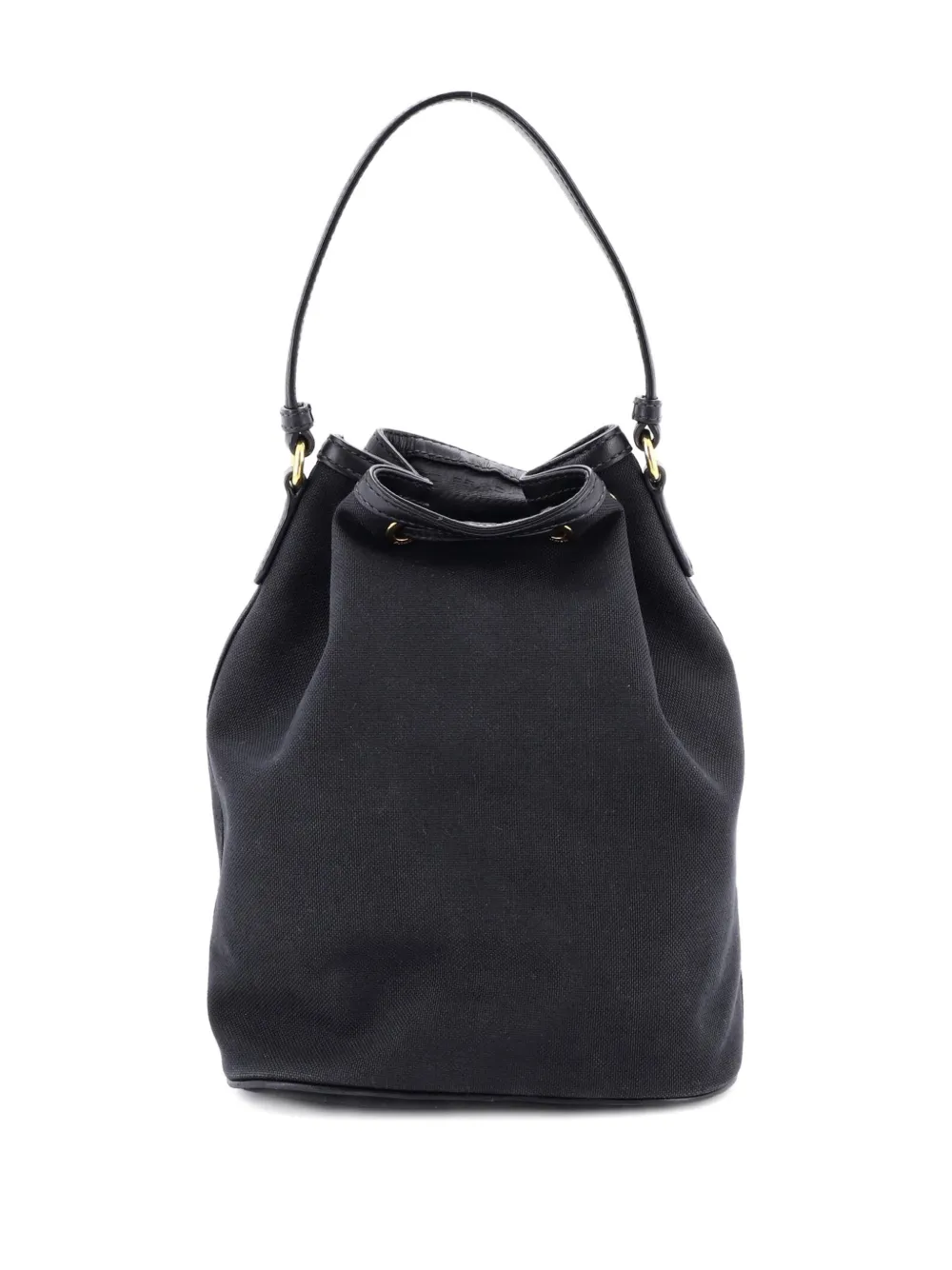 Prada Pre-Owned Logo Drawstring Canvas bucket bag | Pre-Owned | Image 2
