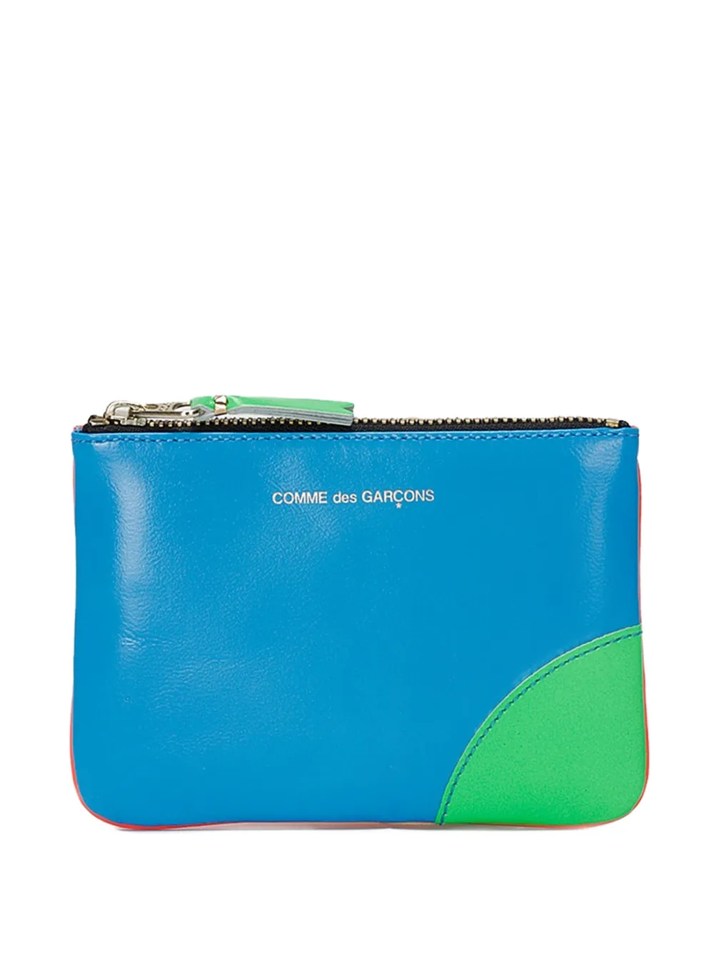 Comme Des Garçons Wallet logo-print pouch | Blue | Image 1