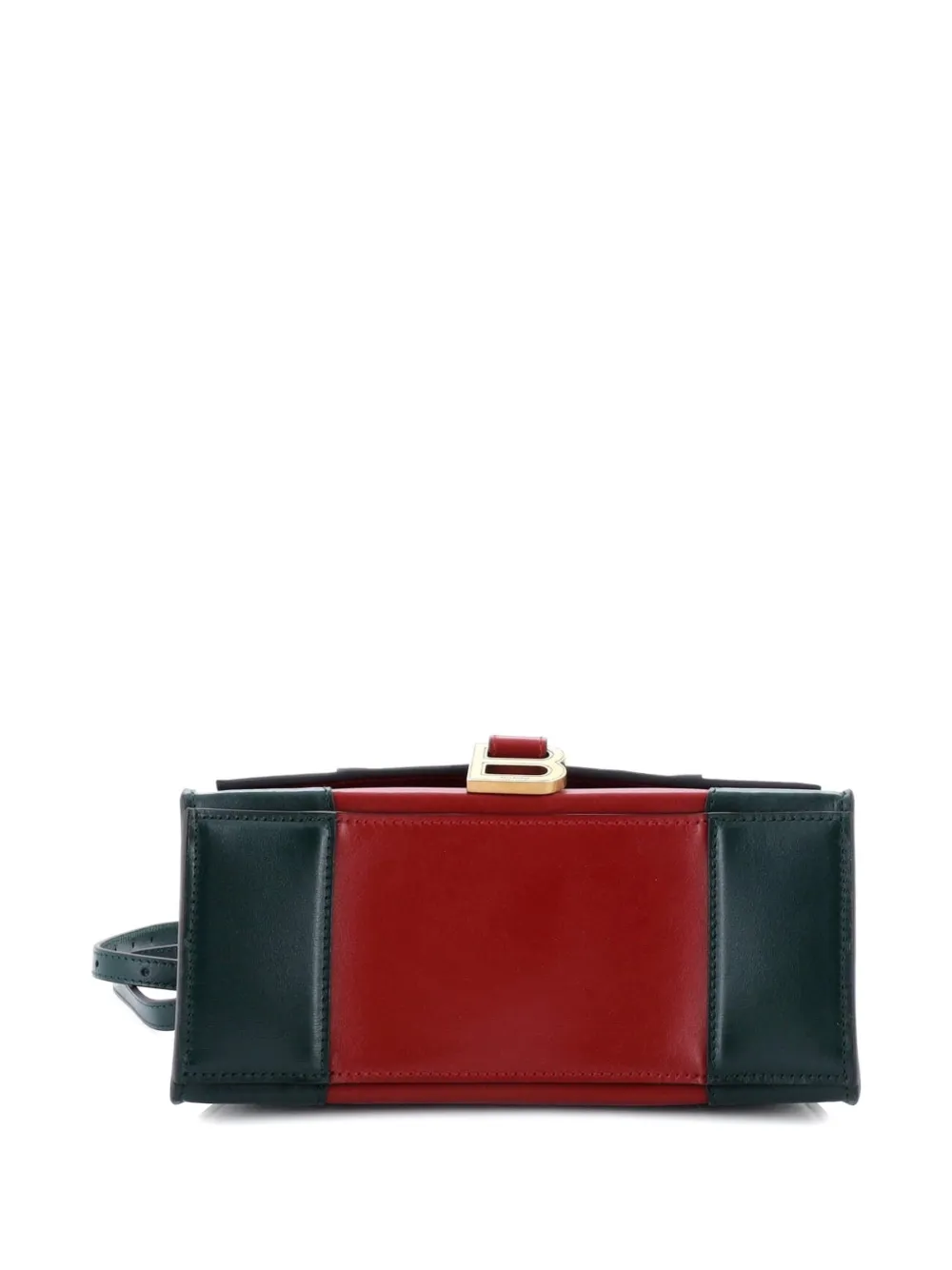 Pre-owned Gucci X Balenciaga The Hacker Project Hourglass Top Handle Bag Leather Small Satchel In Multi