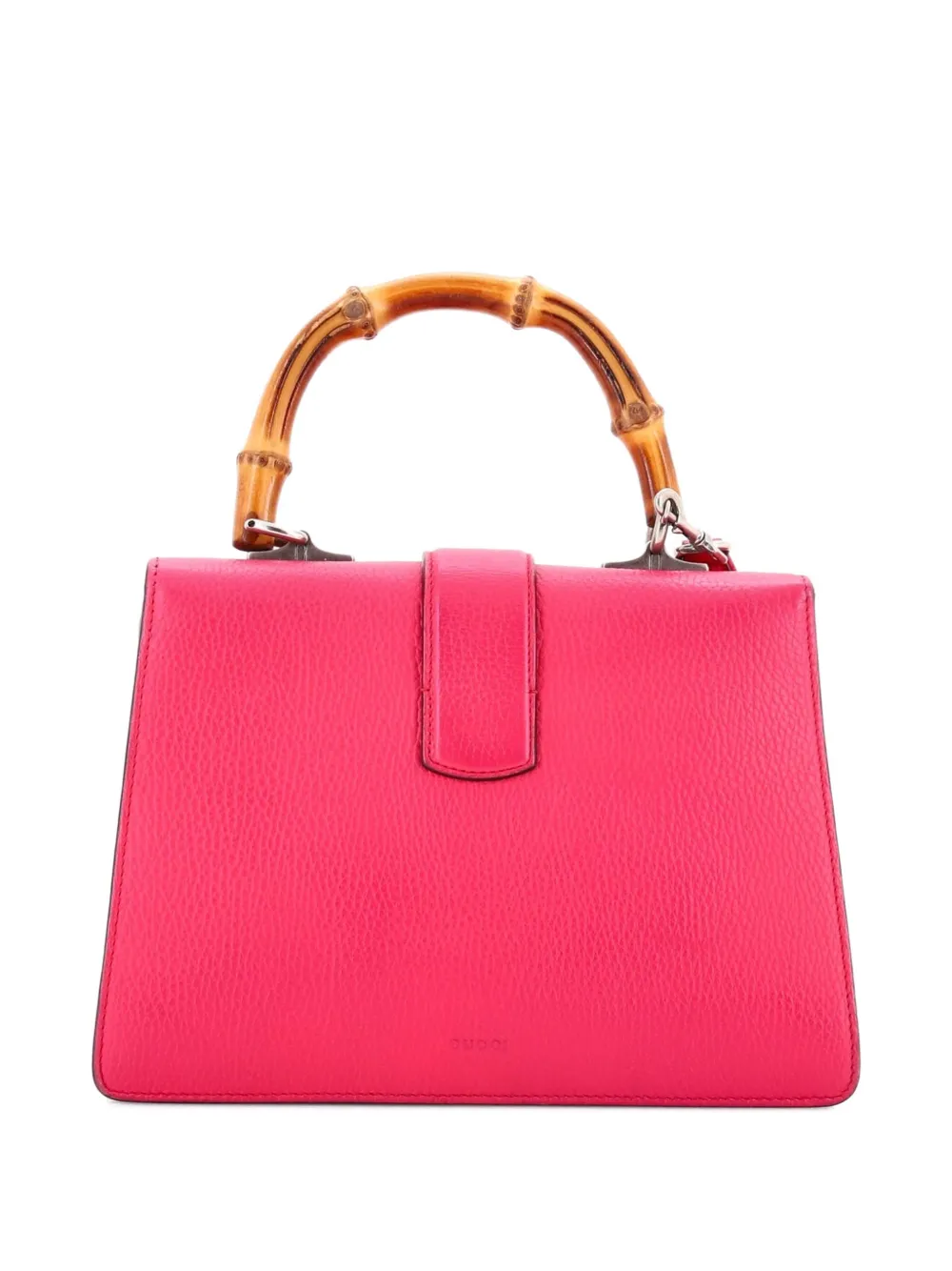 Pre-owned Gucci Dionysus Bamboo Top Handle Bag Leather Medium Satchel In Pink