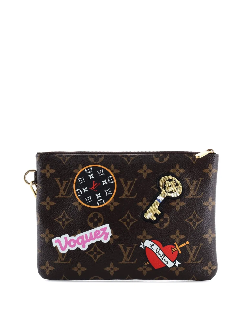 Louis Vuitton Pre-Owned City Pouch Limited Edition Patches Monogram Canvas clutch bag | Estilos de archivo | Image 2