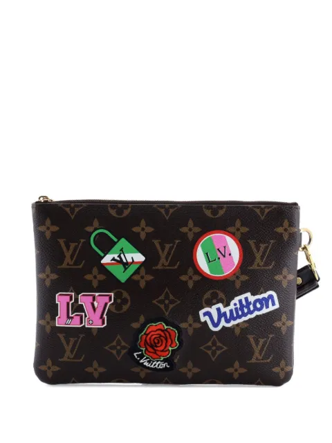 Louis Vuitton Pre-Owned City Pouch Limited Edition Patches Monogram Canvas clutch bag