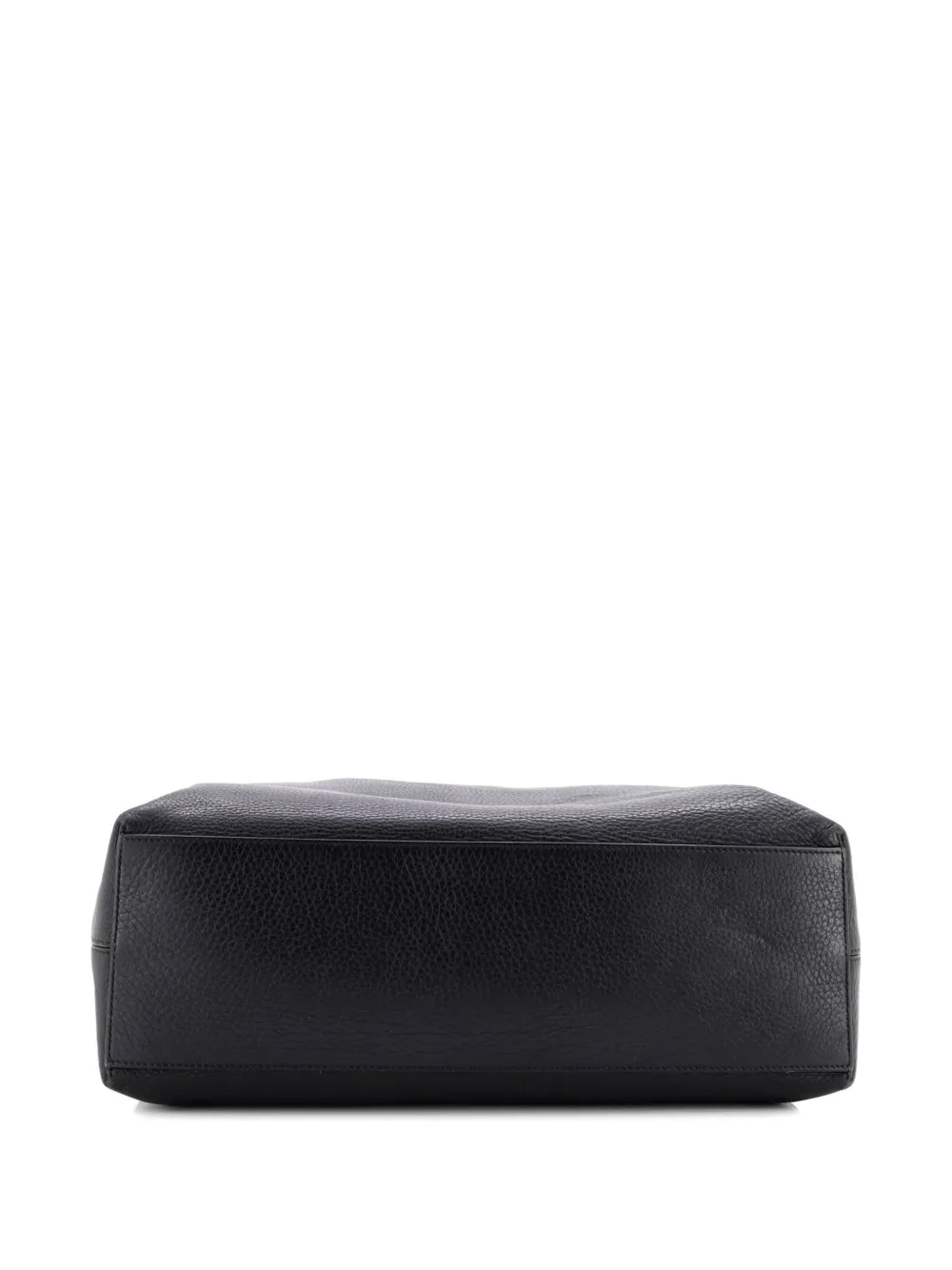 Pre-owned Valentino Garavani Rockstud Shopper Leather Large Tote Bag In Black