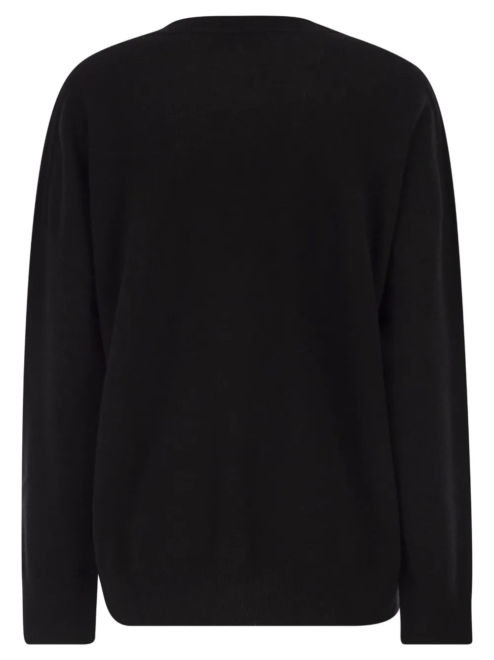 Vanisé V-neck Button Cardigan In Black
