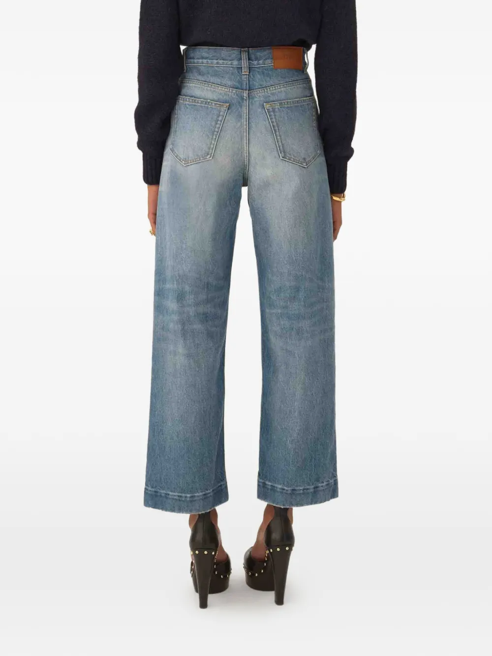  Chloé Cropped Jeans - Blue 