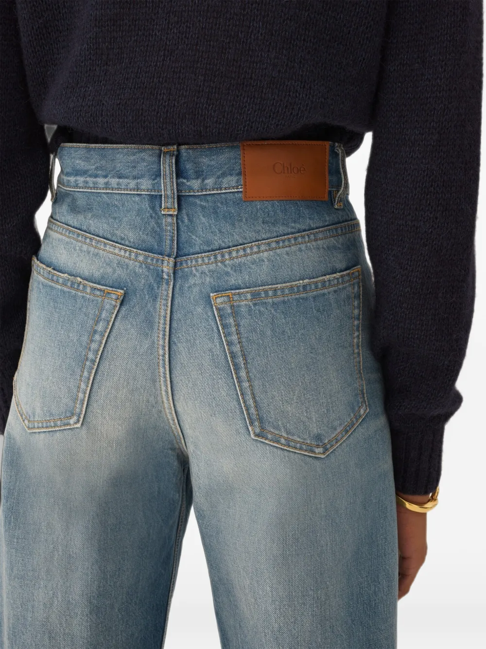 Chloé Cropped jeans Blauw