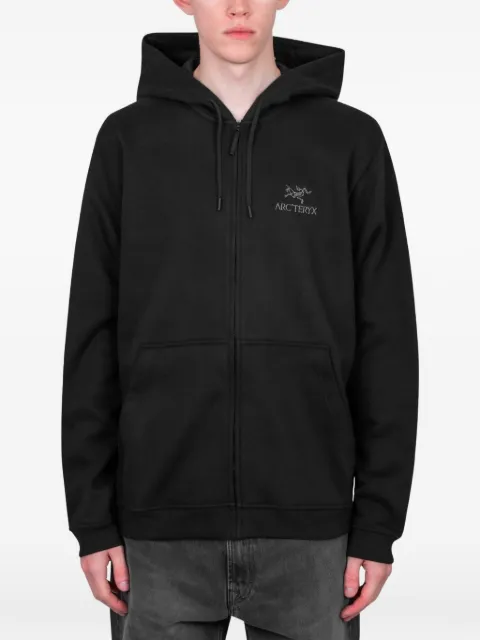 Arc'teryx logo-embroidered zip-up hoodie
