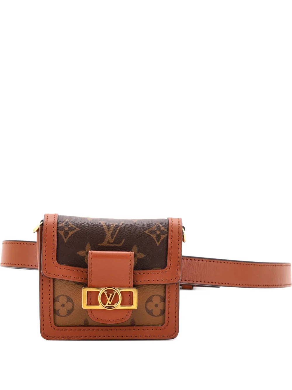 Louis Vuitton Pre-Owned Dauphine Bumbag Reverse Monogram Canvas BB belt bag - Marrone