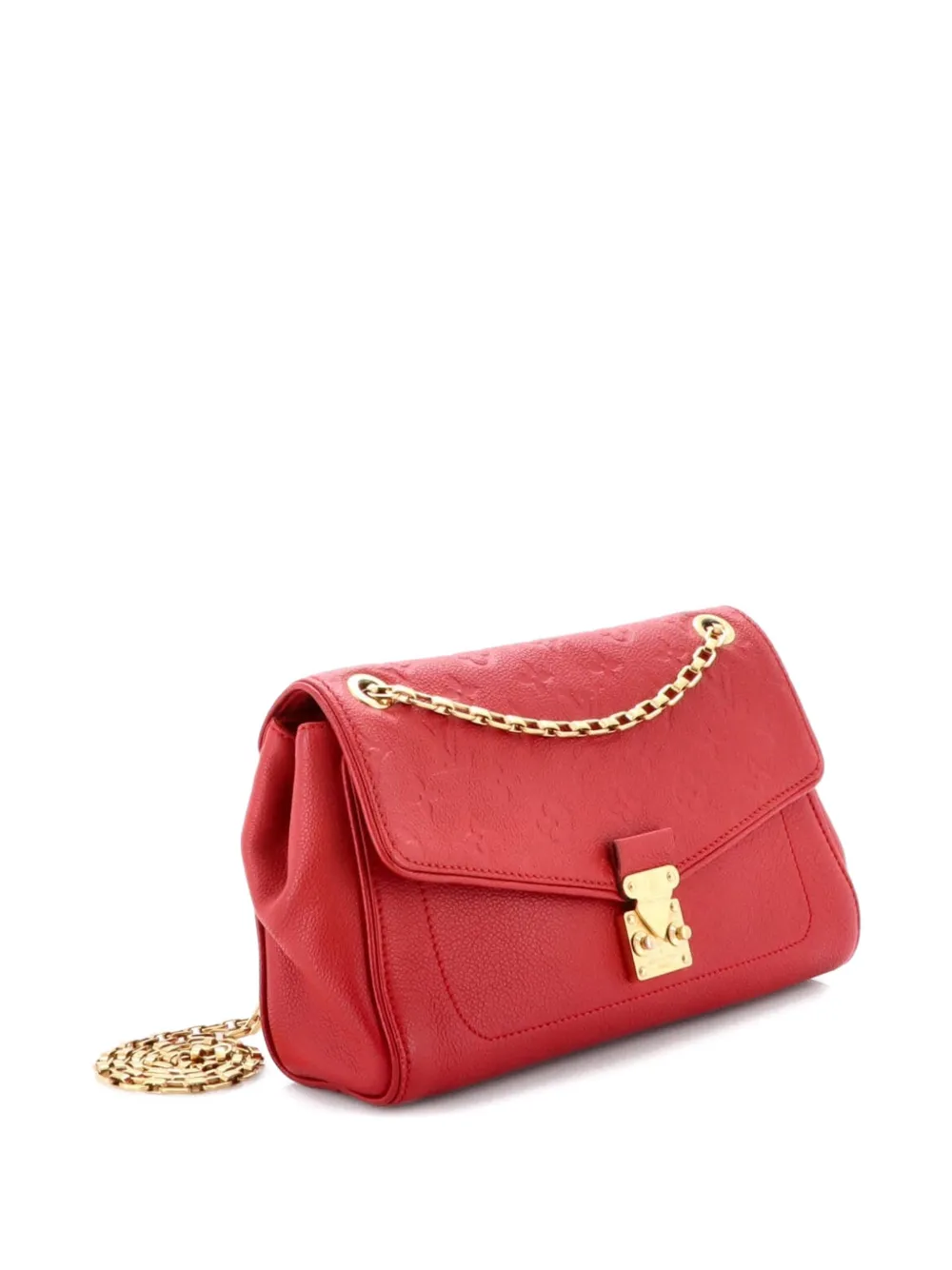 LOUIS VUITTON Pre-owned Saint Germain Handbag Monogram Empreinte Leather Pm Shoulder Bag In Red