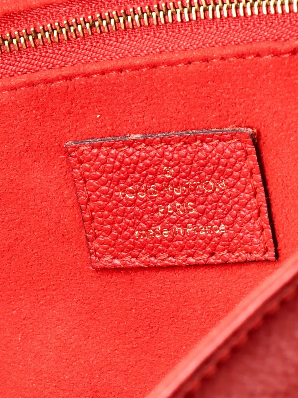 LOUIS VUITTON Pre-owned Saint Germain Handbag Monogram Empreinte Leather Pm Shoulder Bag In Red