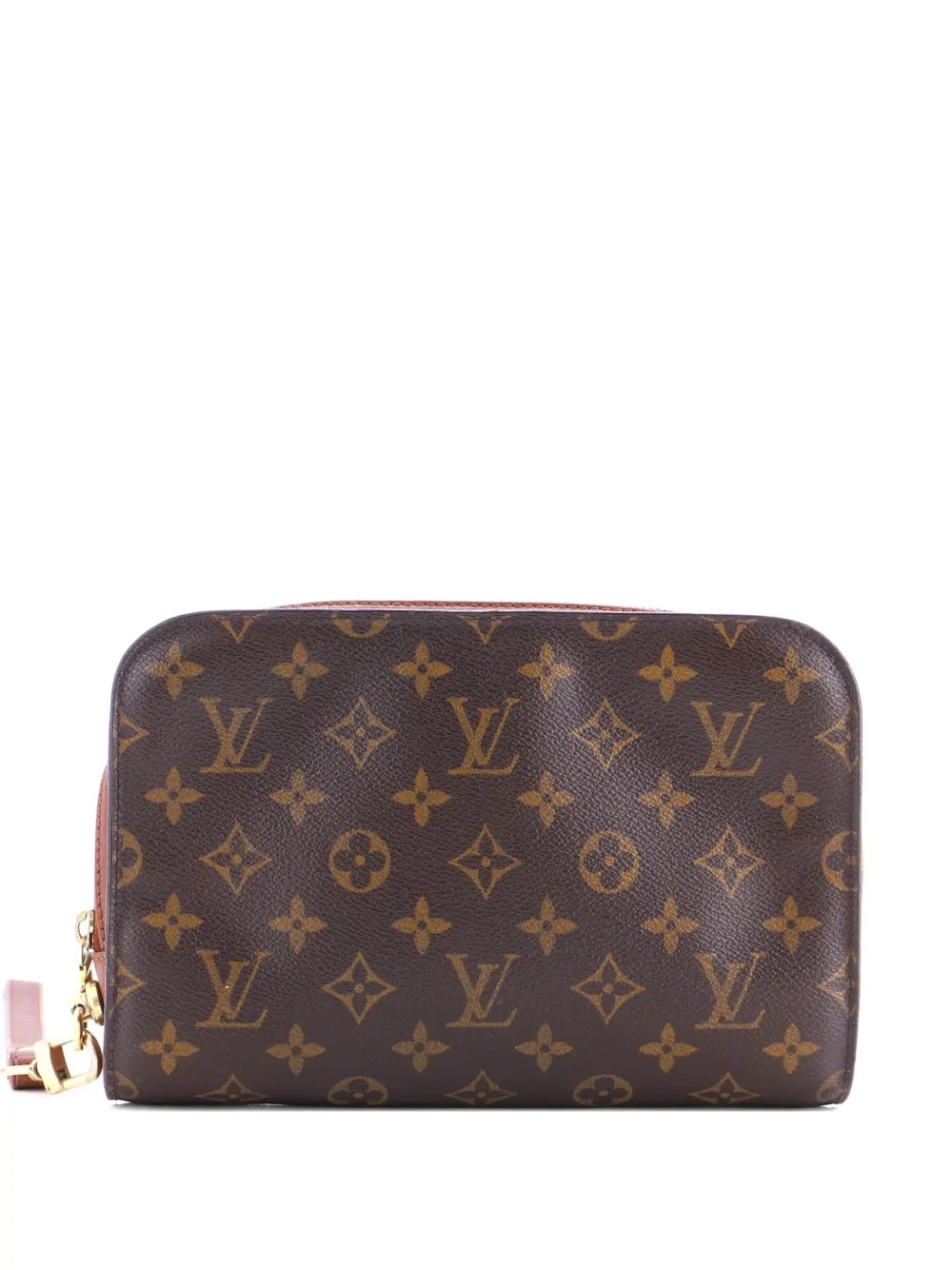 Pre-owned Louis Vuitton Pochette Orsay Monogram Canvas Clutch Bag In Brown