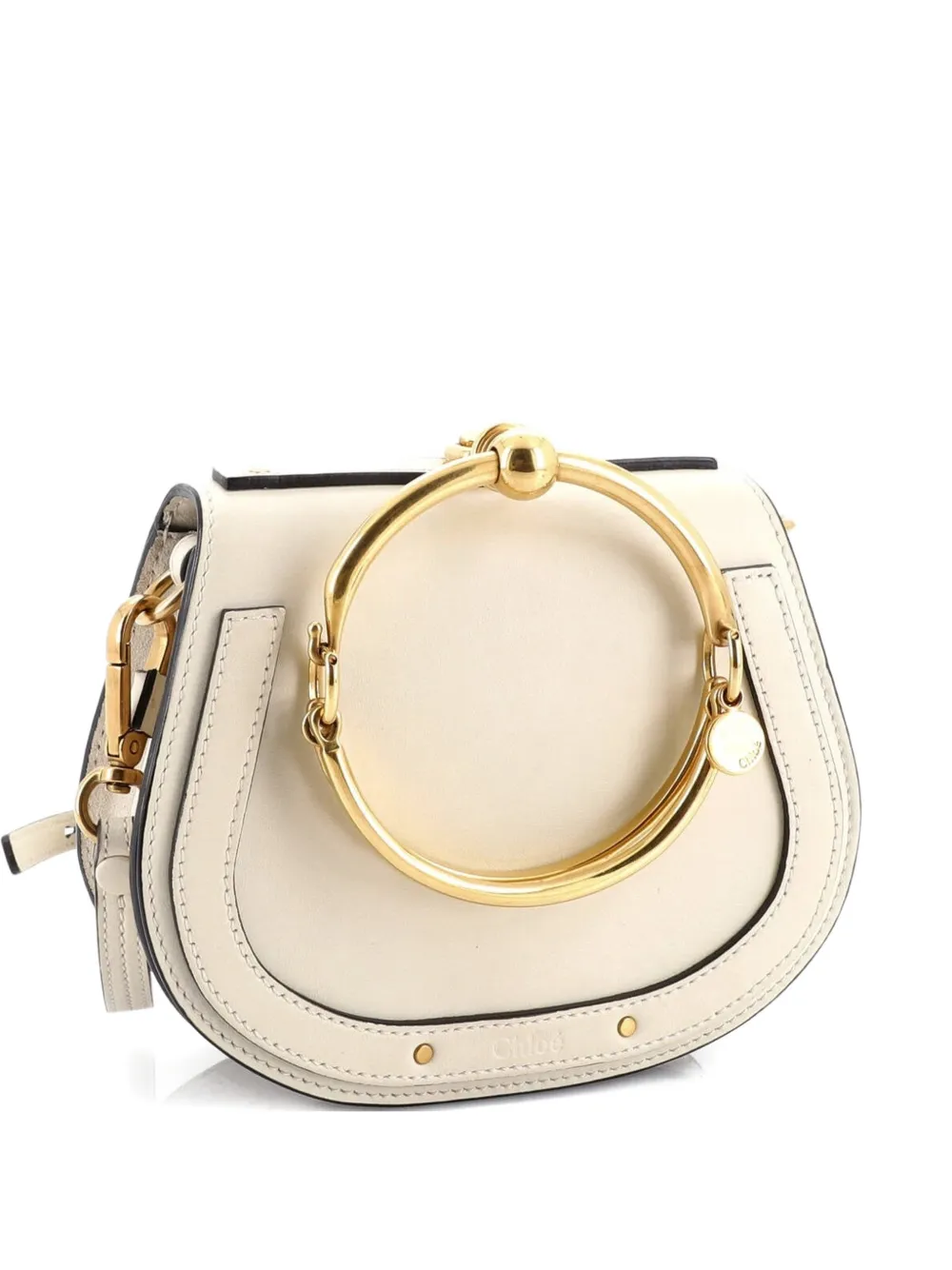Pre-owned Chloé Nile Leather Small Crossbody Bag In Neutral