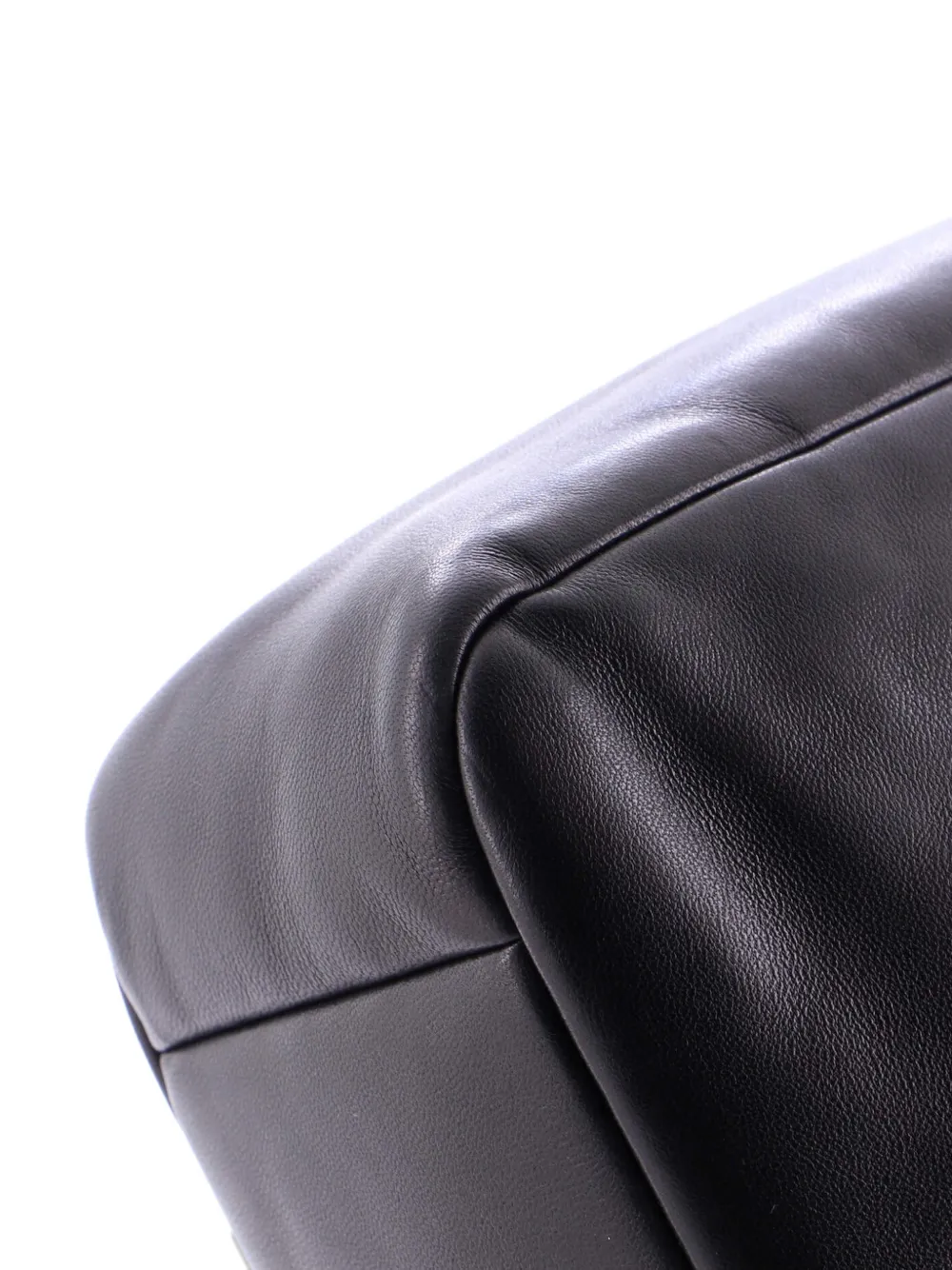 Pre-owned Saint Laurent Le 5 A 7 Supple Leather Small Hobo Bag In Black