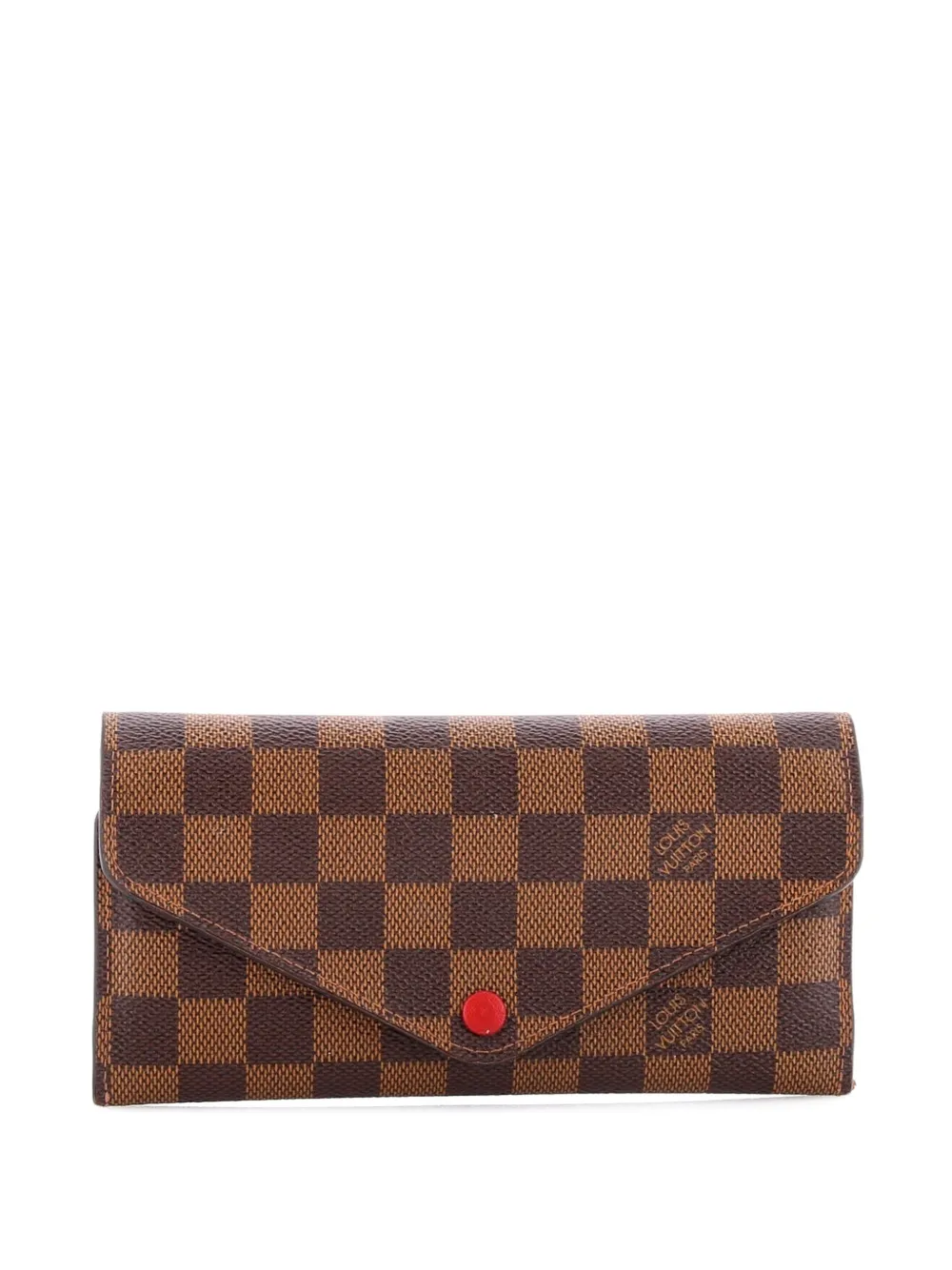 Pre-owned Louis Vuitton Josephine Wallet Nm Damier Small Wallets In Brown