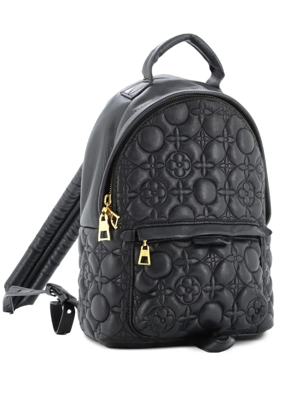 Louis Vuitton Pre-Owned Palm Springs Malletage Flower Lambskin PM backpack - Nero