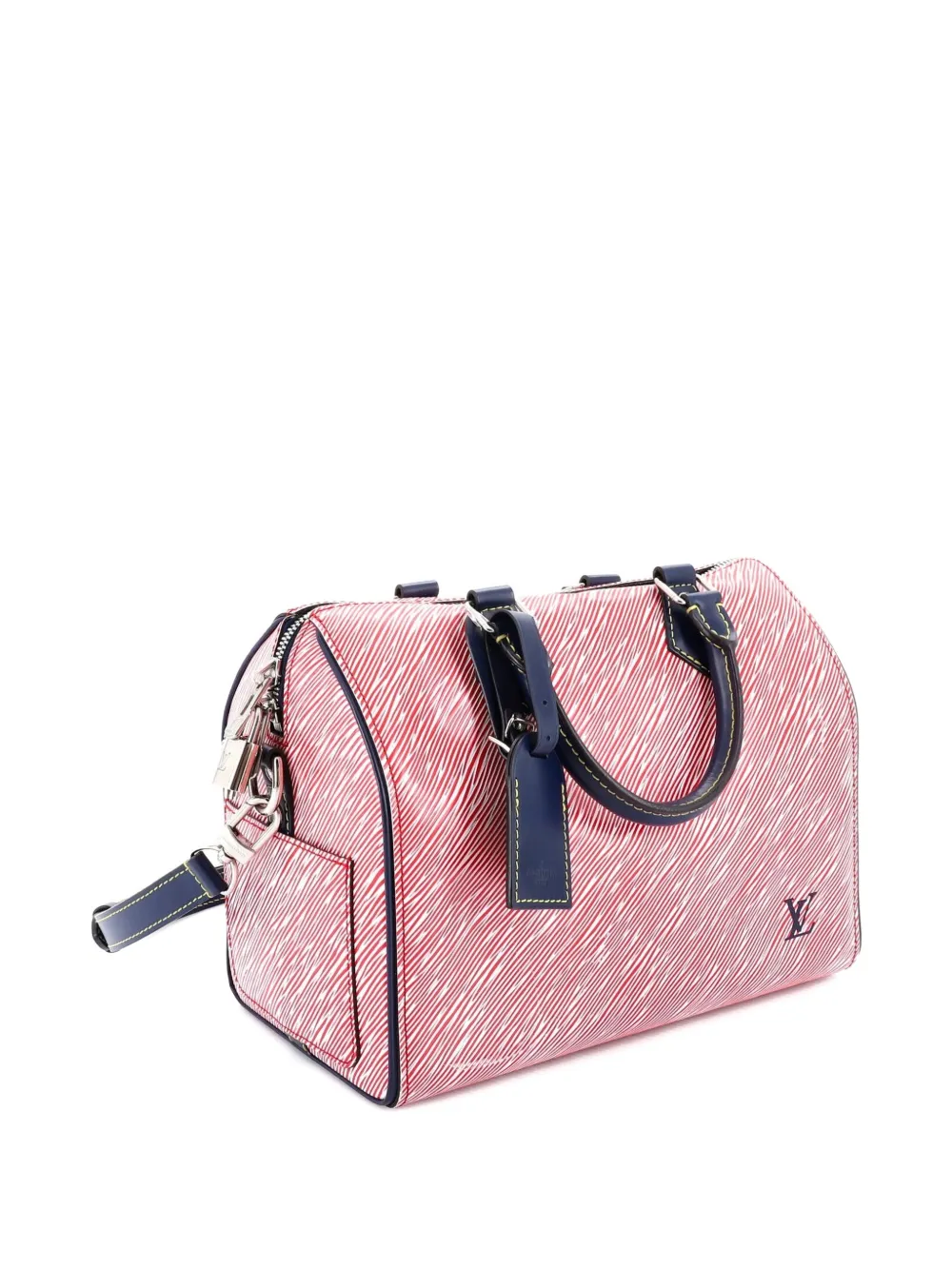 LOUIS VUITTON Pre-owned Speedy Bandouliere Bag Epi Leather 25 Satchel In Blue