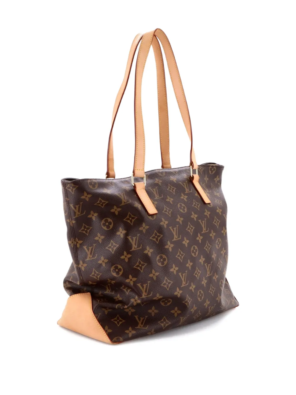 Pre-owned Louis Vuitton Cabas Mezzo Monogram Canvas Tote Bag In Brown