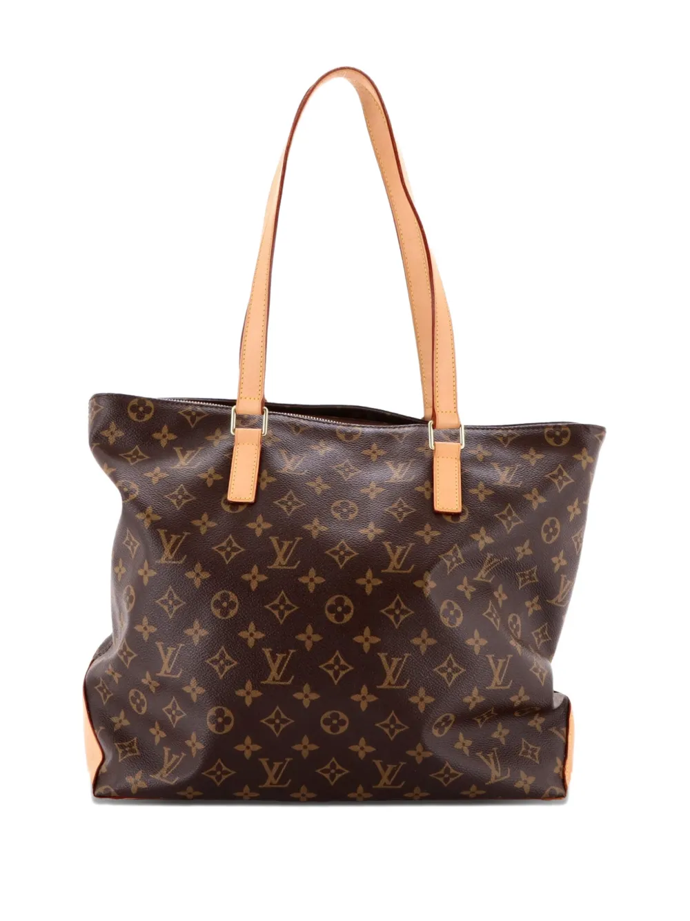 Pre-owned Louis Vuitton Cabas Mezzo Monogram Canvas Tote Bag In Brown