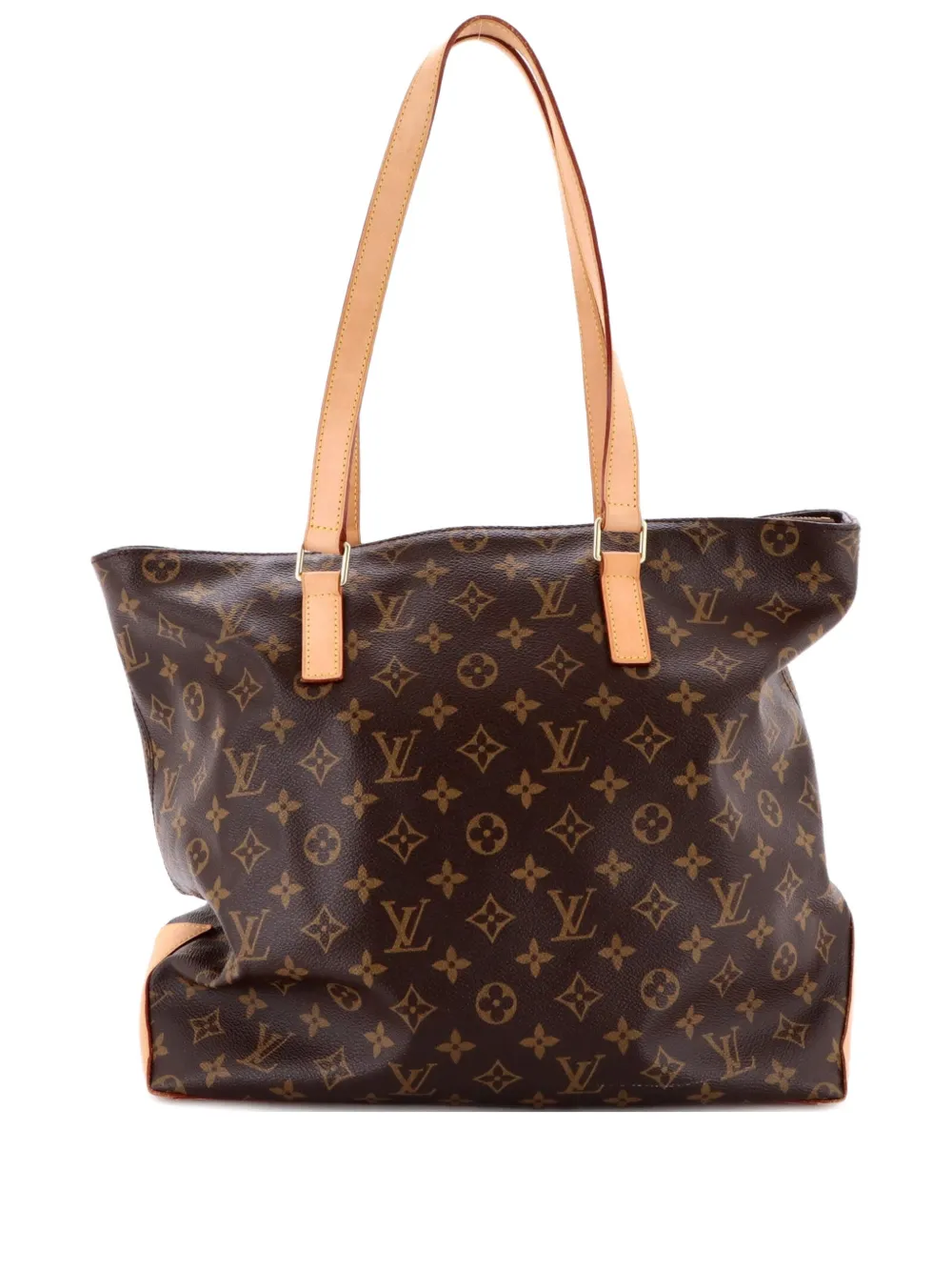 Pre-owned Louis Vuitton Cabas Mezzo Monogram Canvas Tote Bag In Brown
