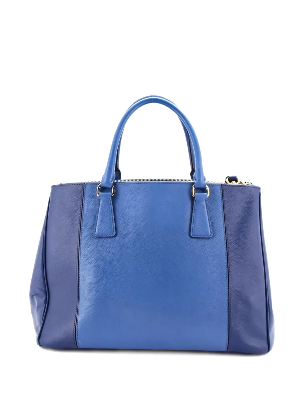 Prada Pre-Owned バイカラーダブルジップ サフィアーノレザー