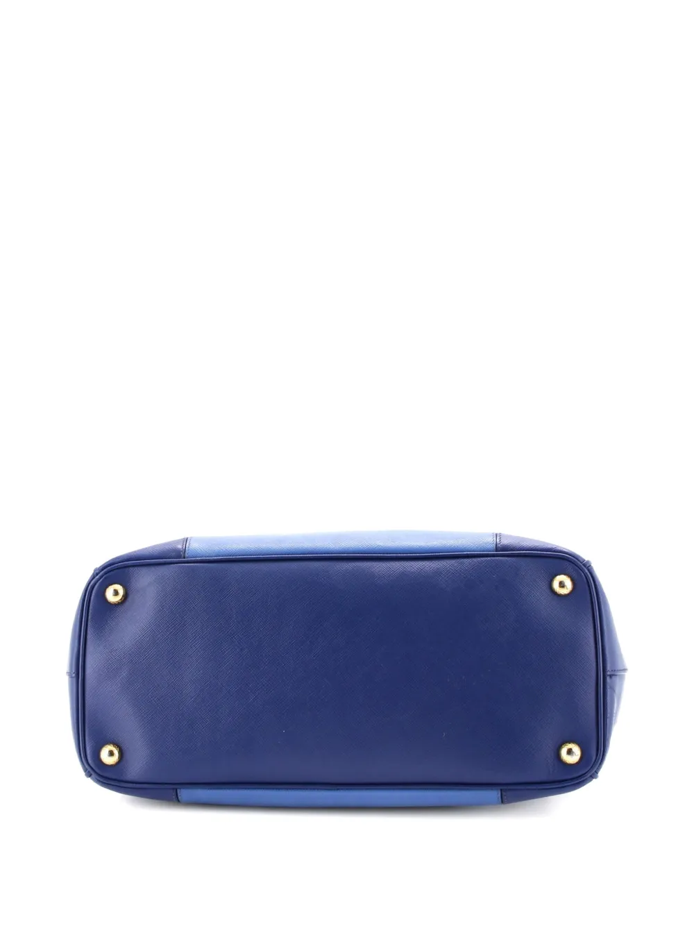 Bicolor Double Zip Lux Saffiano Leather Medium Tote Bag
