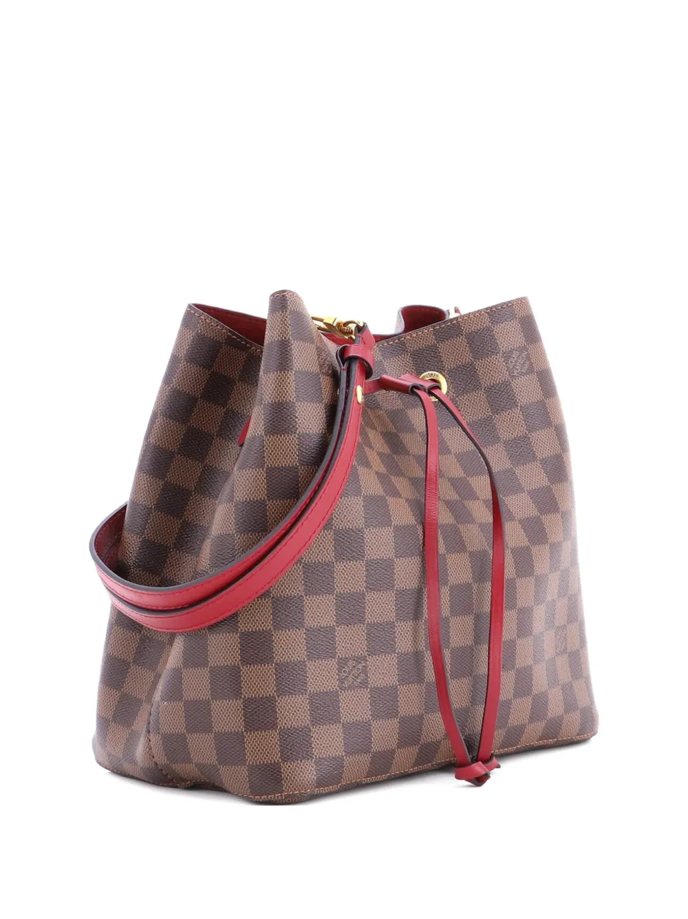 Louis Vuitton Pre-Owned NeoNoe Handbag Damier with Leather MM bucket bag - Marrone