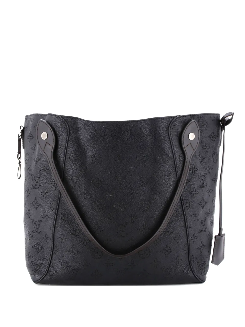 Louis Vuitton Pre-Owned Hina Handbag Mahina Leather MM shoulder bag - Nero