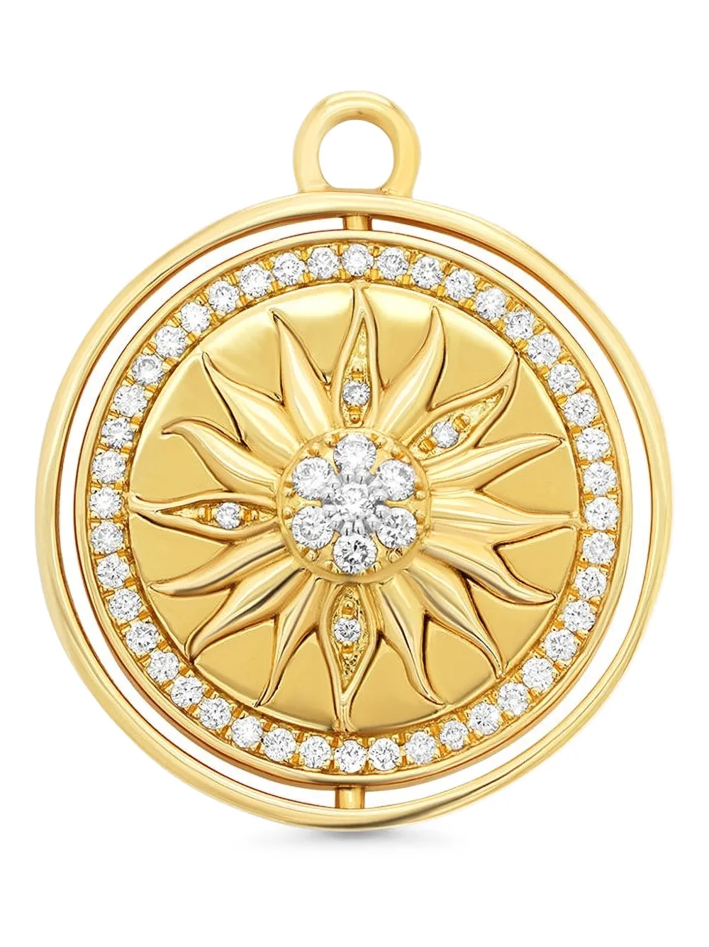 Sara Weinstock 18K yellow gold SW diamond charm | Gold | Image 1