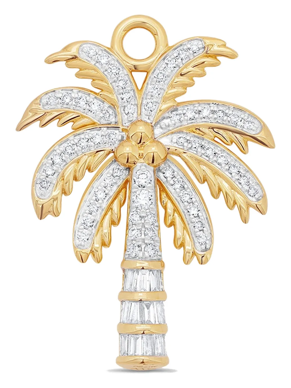 Sara Weinstock 18k Yellow Gold Palm-tree-motif Diamond Charm